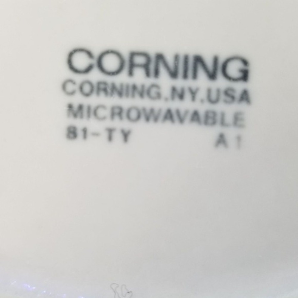 Corning Cream Pitcher White Stoneware B1-TY Vintage Microwave Safe Ceramic - Picture 9 of 10